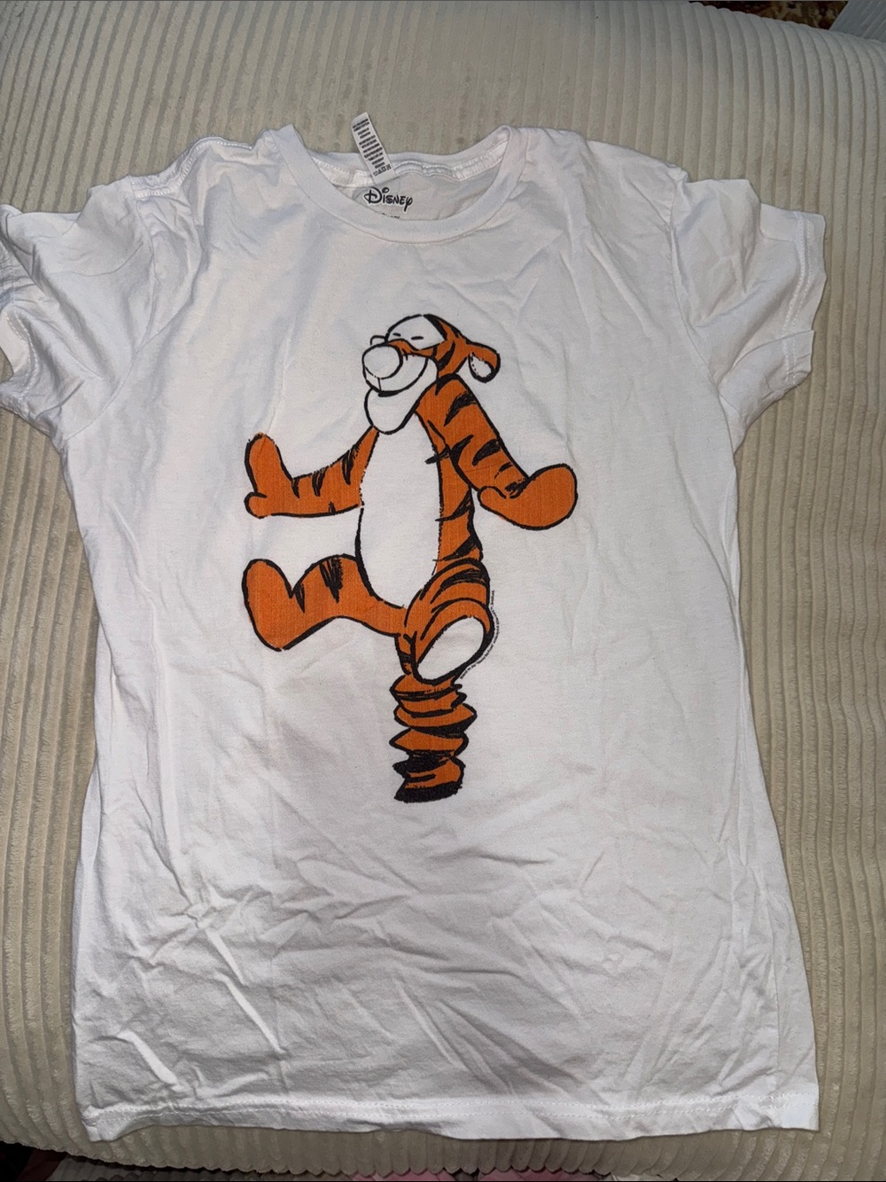 Disney White Tigger Graphic Tee - womens/jrs- please read description for sizing